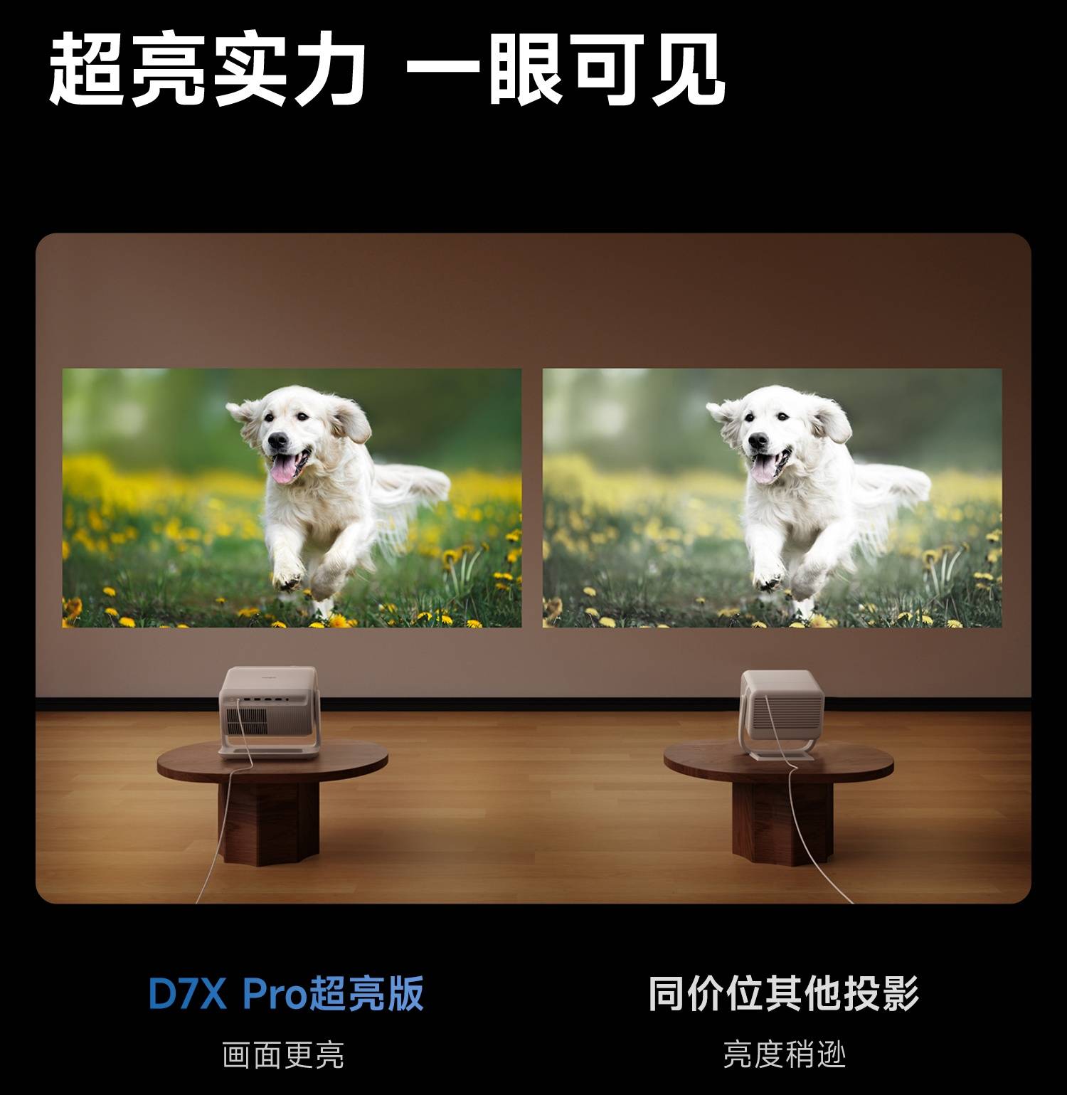 家用投影仪测评：当贝D7X Pro超亮版对比D7X Pro，对比度升级有多大